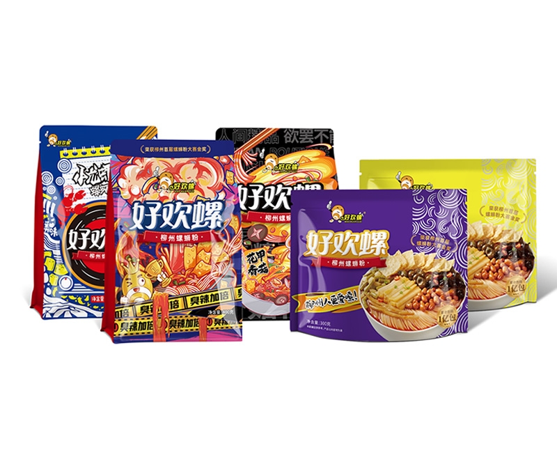 好歡螺柳州螺蛳粉包裝信息設計升級包裝設計案例 - 四喜設計作品